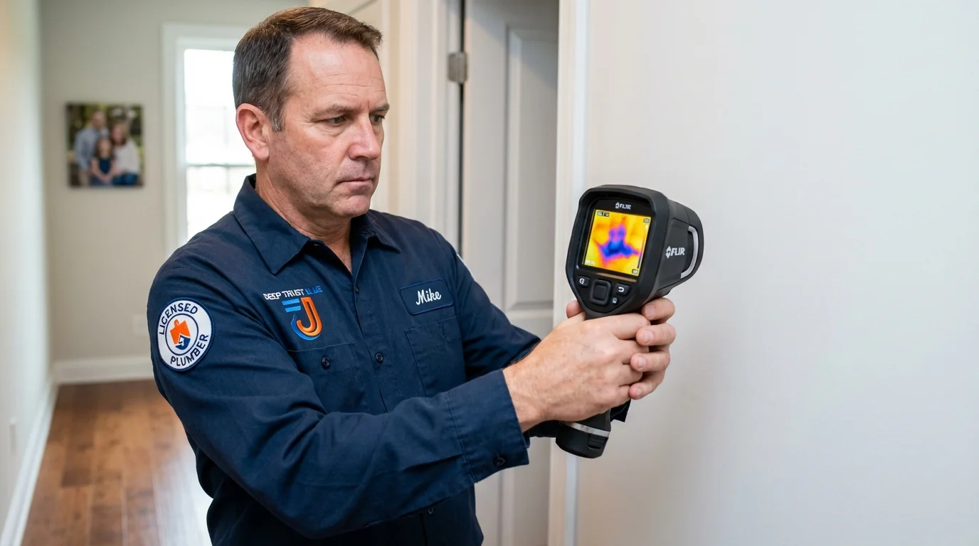 Thermal imaging leak detection by Johns Plumbing LLC in Discovery Bay
